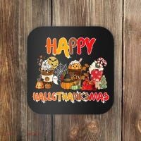 Happy Hallothanksmas Coffee Coaster thumb 0