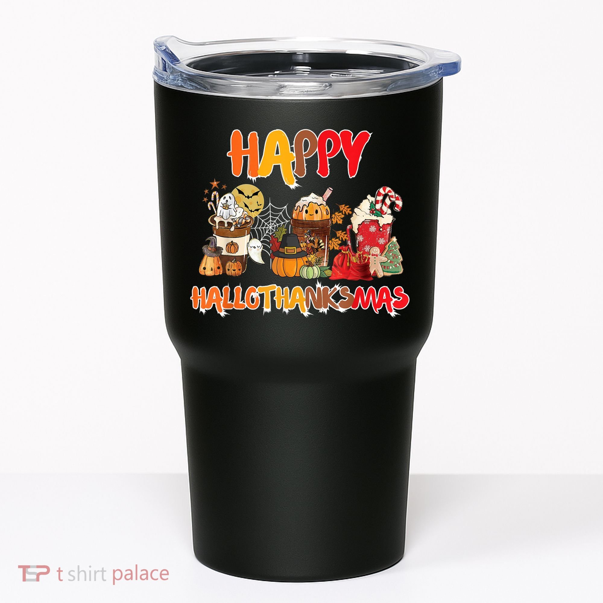 Happy Hallothanksmas Coffee Tumbler