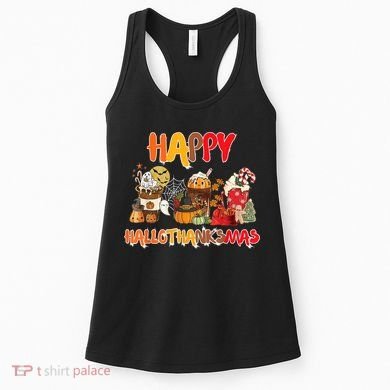 Happy Hallothanksmas Coffee Women's Tank Top