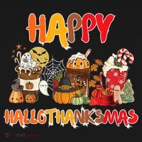 Happy Hallothanksmas Coffee Baby Bodysuit thumb 2