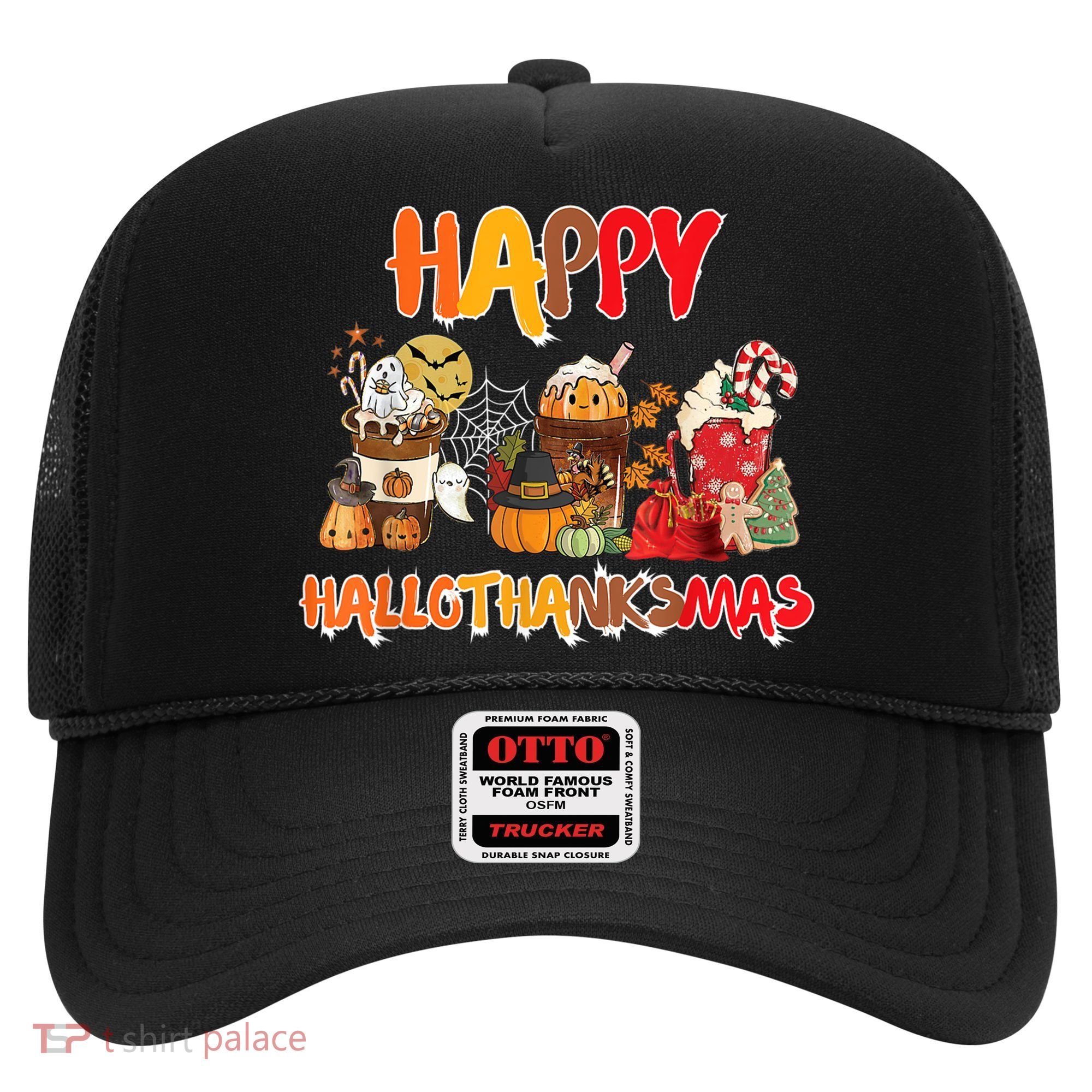 Happy Hallothanksmas Coffee Hat