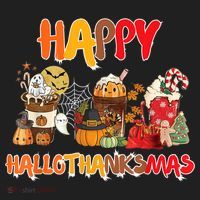 Happy Hallothanksmas Coffee Hat thumb 2