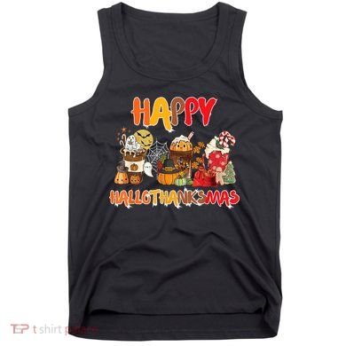 Happy Hallothanksmas Coffee Tank Top