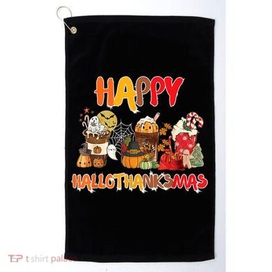 Happy Hallothanksmas Coffee Golf Towel
