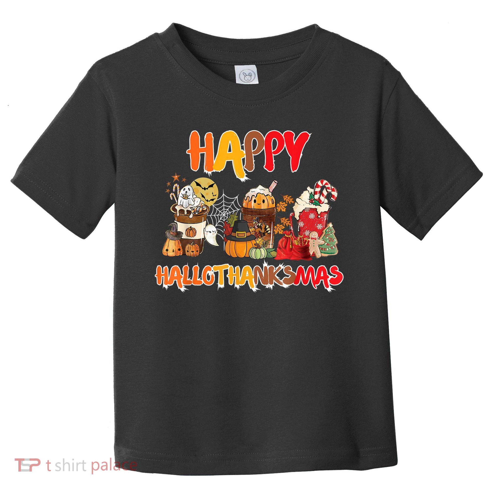 Happy Hallothanksmas Coffee Toddler T-Shirt