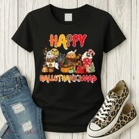 Happy Hallothanksmas Coffee Women's T-Shirt thumb 3