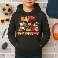 Happy Hallothanksmas Coffee Kids Hoodie thumb 2