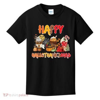 Happy Hallothanksmas Coffee Kids T-Shirt