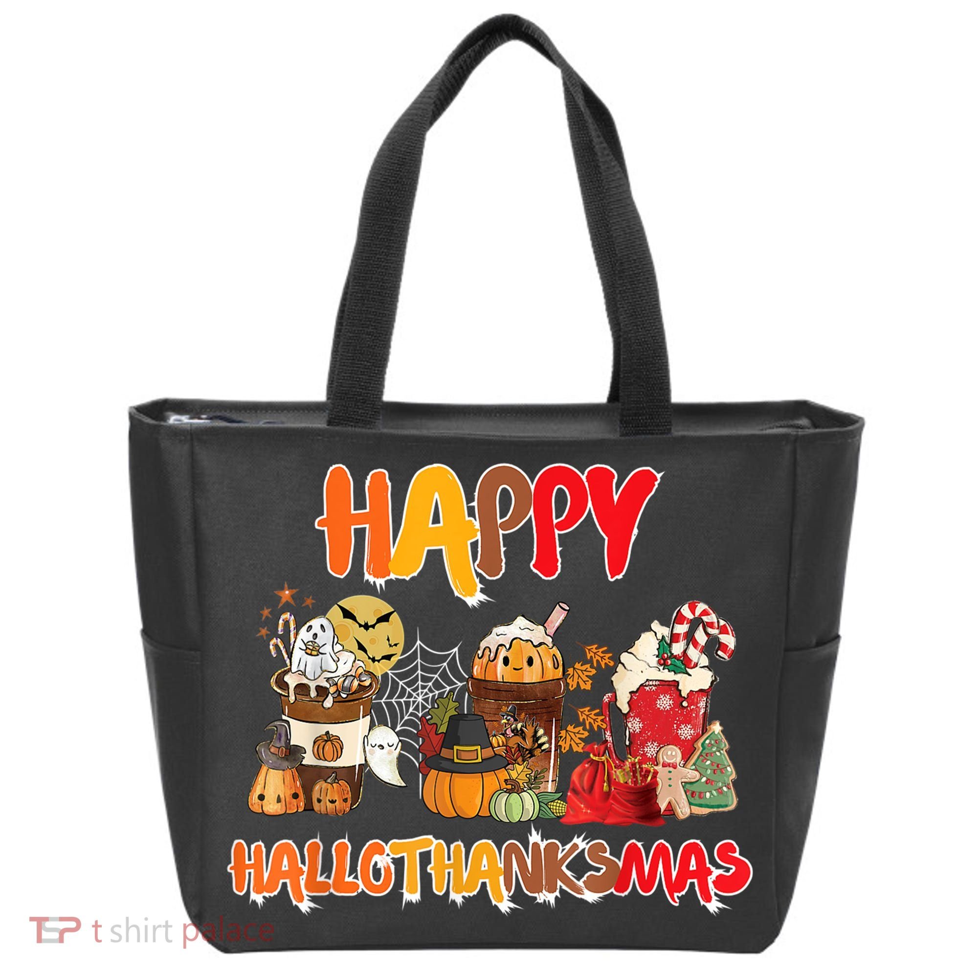 Happy Hallothanksmas Coffee Tote Bag