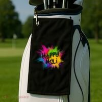 Happy Holi Celebrate Hindu Holiday Golf Towel thumb 2