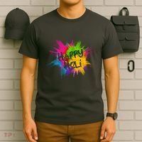 Happy Holi Celebrate Hindu Holiday T-Shirt thumb 6