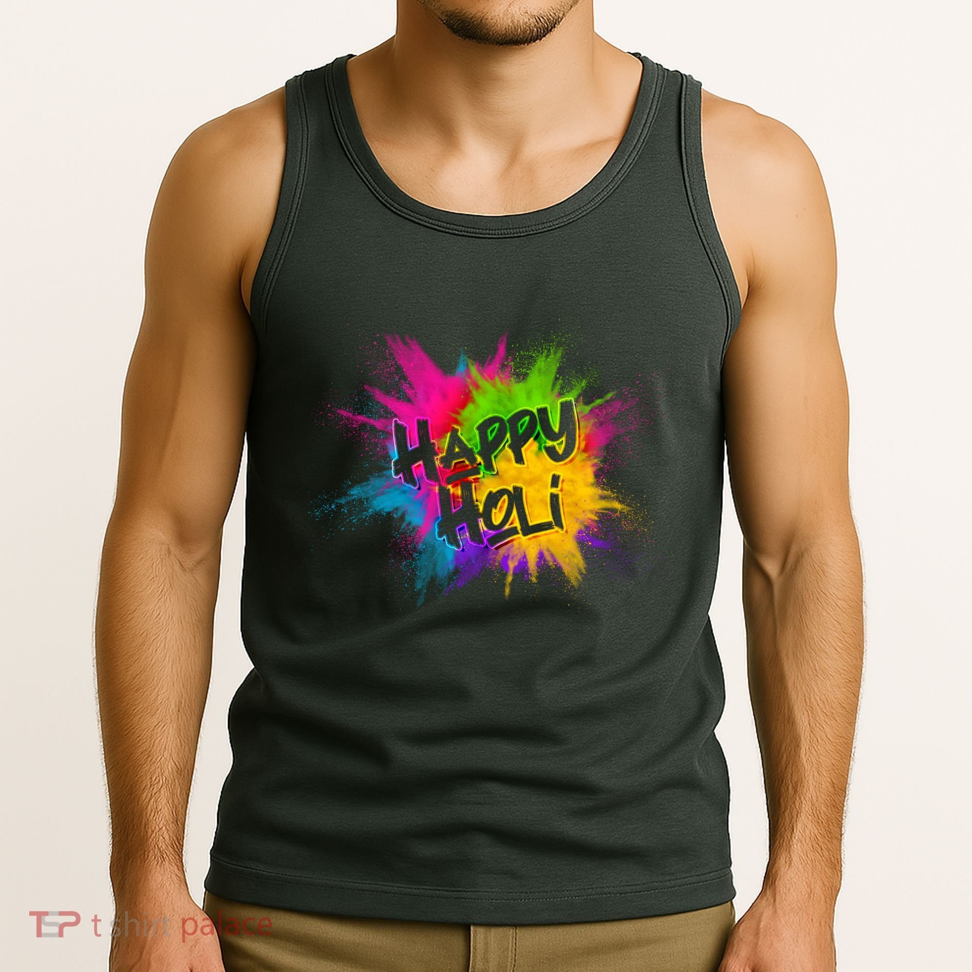 Happy Holi Celebrate Hindu Holiday Tank Top