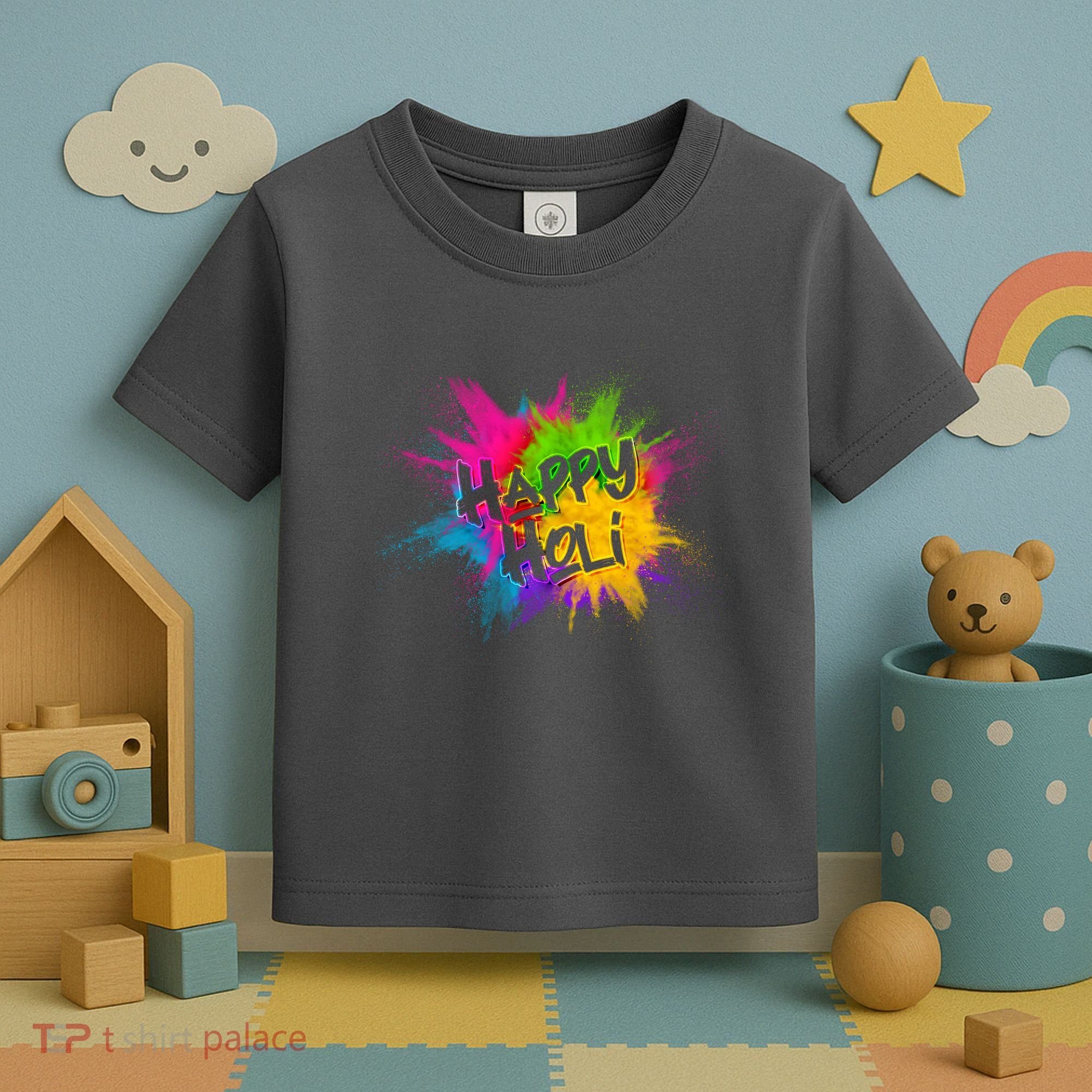 Happy Holi Celebrate Hindu Holiday Toddler T-Shirt