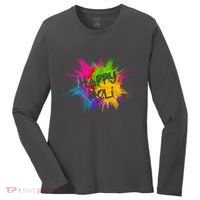 Happy Holi Celebrate Hindu Holiday Women's Long Sleeve Shirt thumb 0