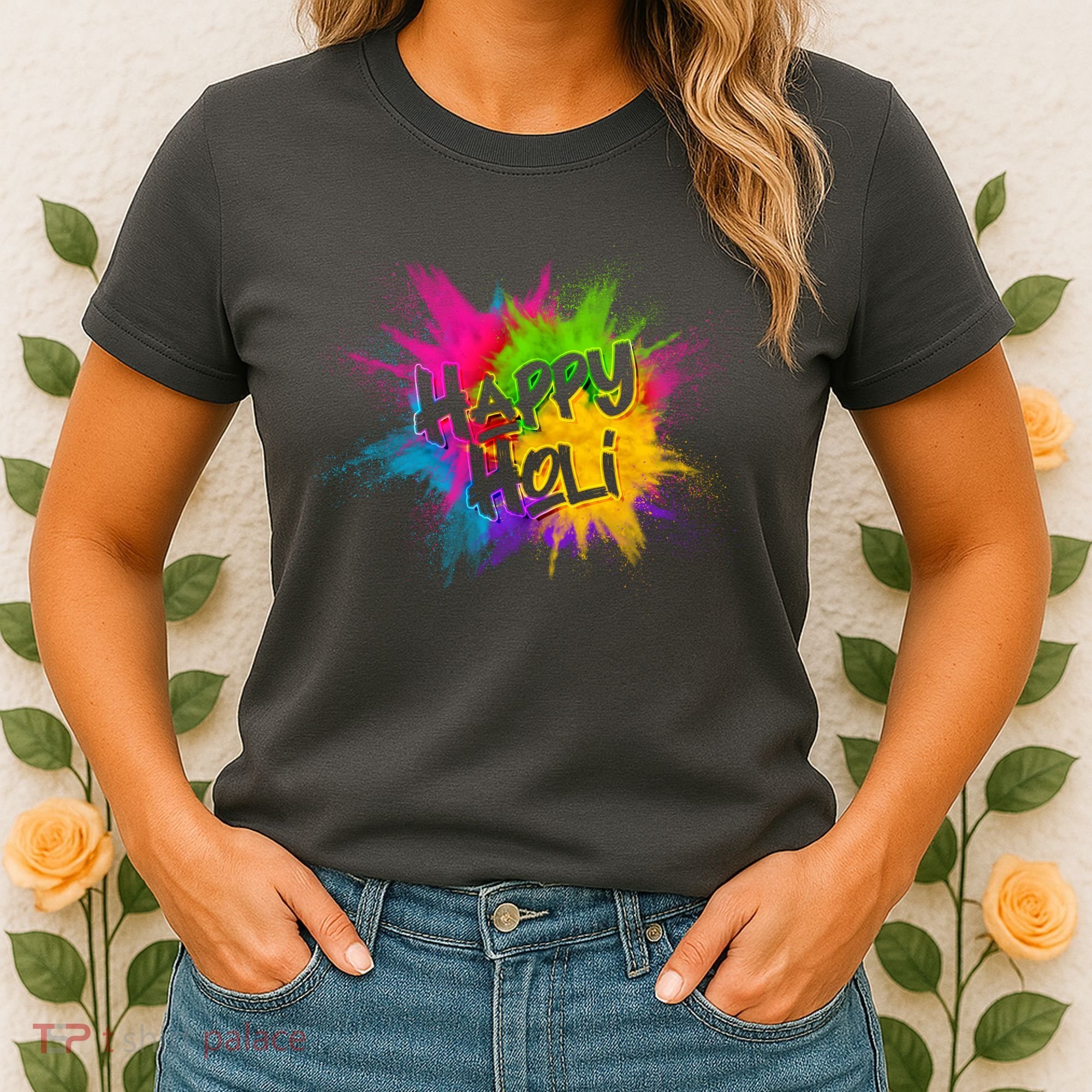 Happy Holi Celebrate Hindu Holiday Women's T-Shirt