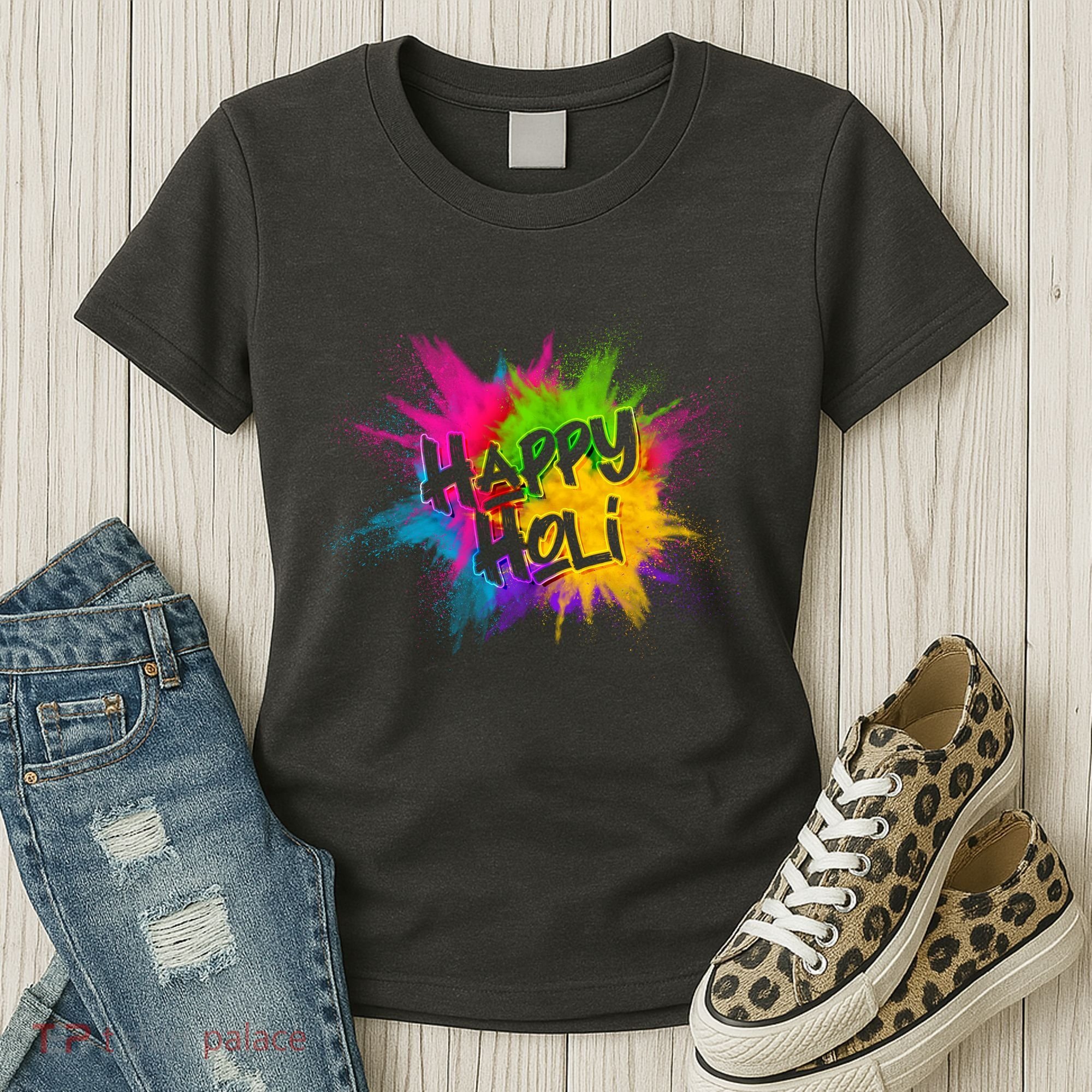 Happy Holi Celebrate Hindu Holiday Women's T-Shirt