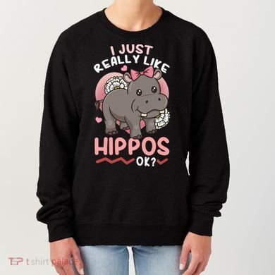 Hippo Hippopotamus Cool Gift Women's Sweatshirt