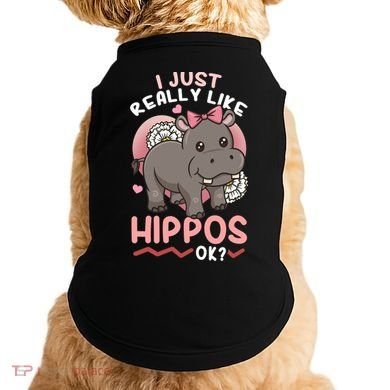 Hippo Hippopotamus Cool Gift Doggie Tank