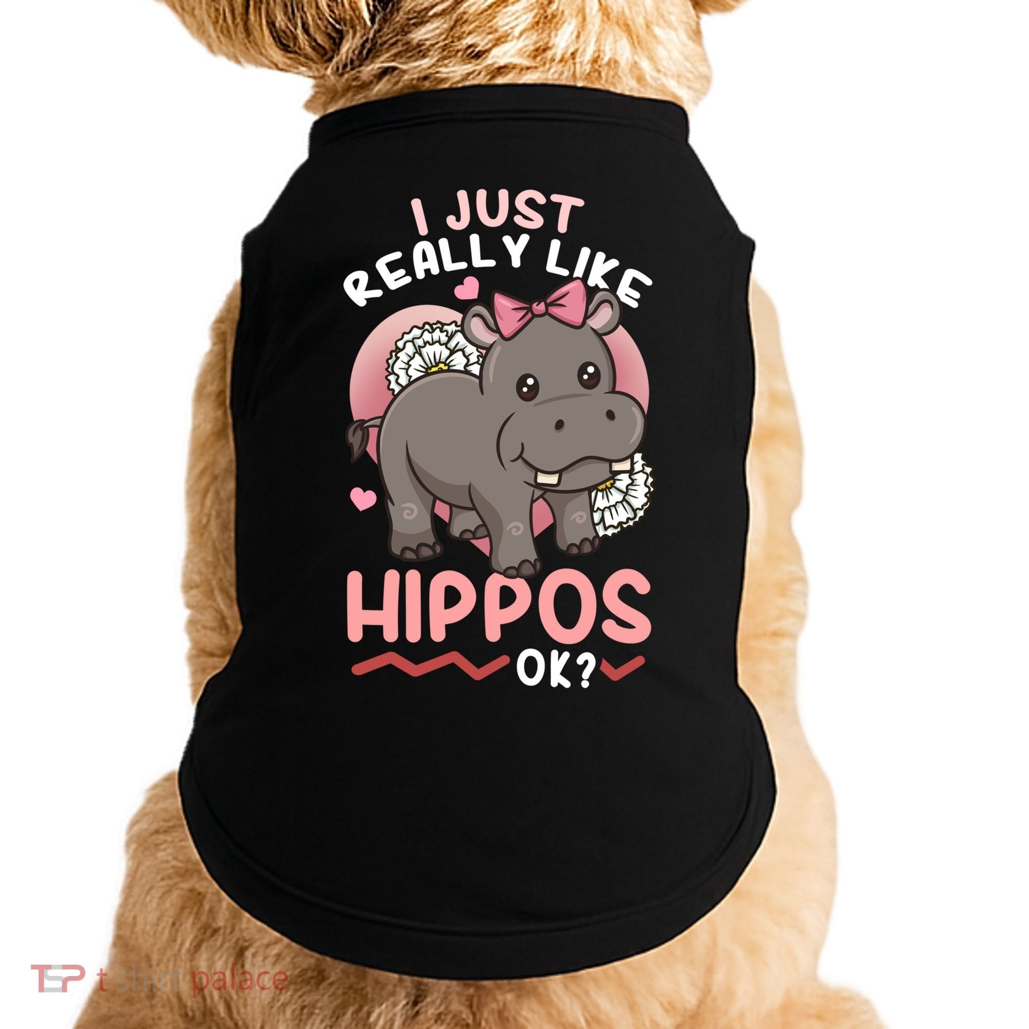 Hippo Hippopotamus Cool Gift Doggie Tank