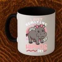 Hippo Hippopotamus Cool Gift Coffee Mug thumb 2