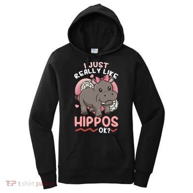 Hippo Hippopotamus Cool Gift Women's Hoodie