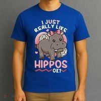 Hippo Hippopotamus Cool Gift T-Shirt thumb 3