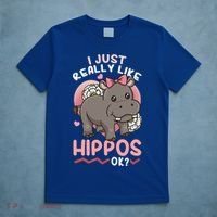 Hippo Hippopotamus Cool Gift T-Shirt thumb 5
