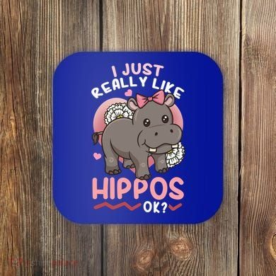 Hippo Hippopotamus Cool Gift Coaster