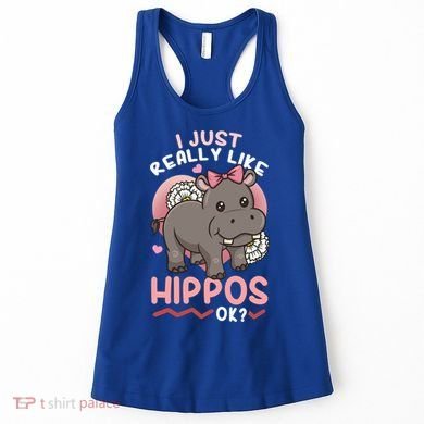 Hippo Hippopotamus Cool Gift Women's Tank Top