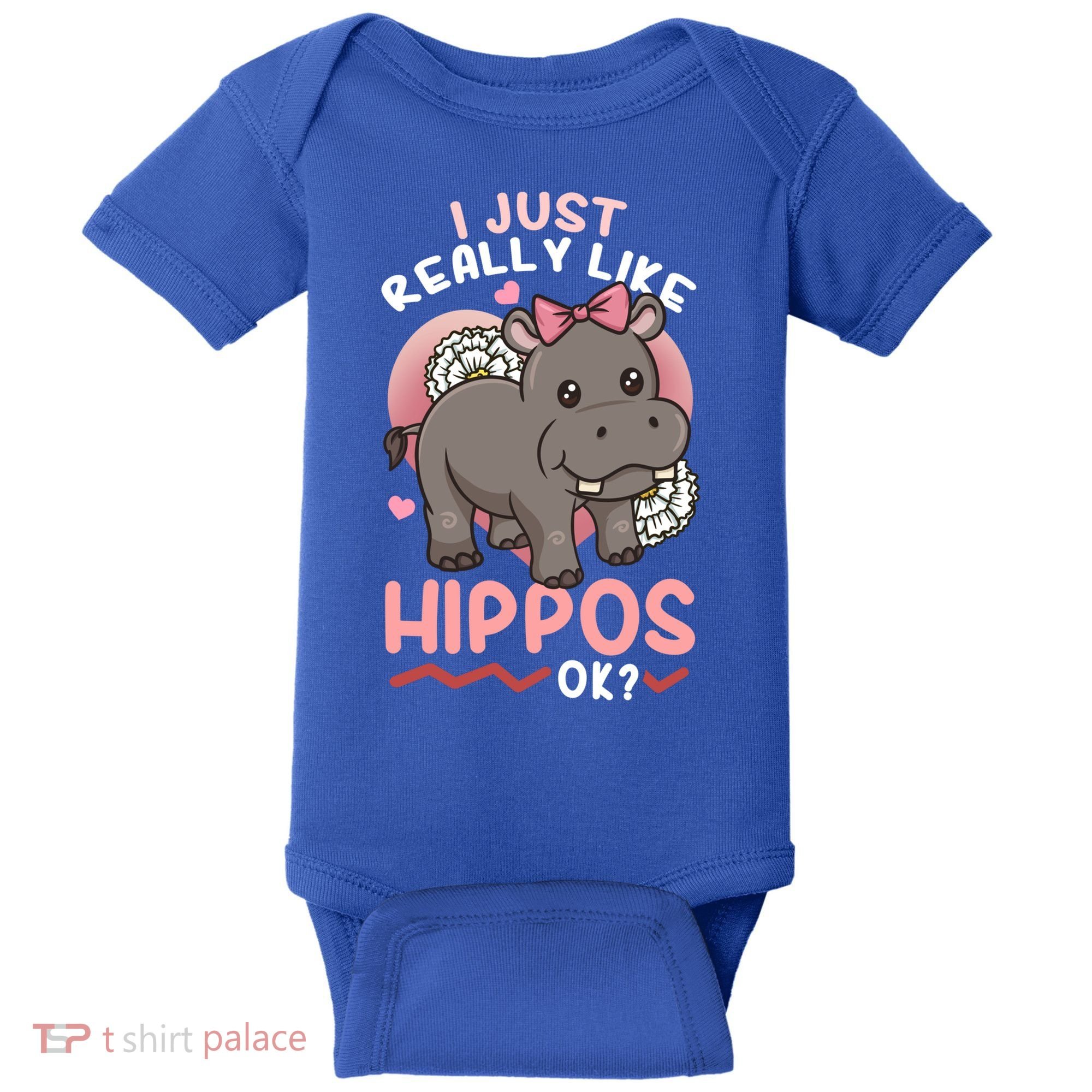 Hippo Hippopotamus Cool Gift Baby Bodysuit