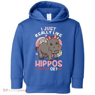 Hippo Hippopotamus Cool Gift Toddler Hoodie