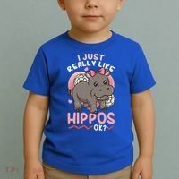 Hippo Hippopotamus Cool Gift Toddler T-Shirt thumb 2