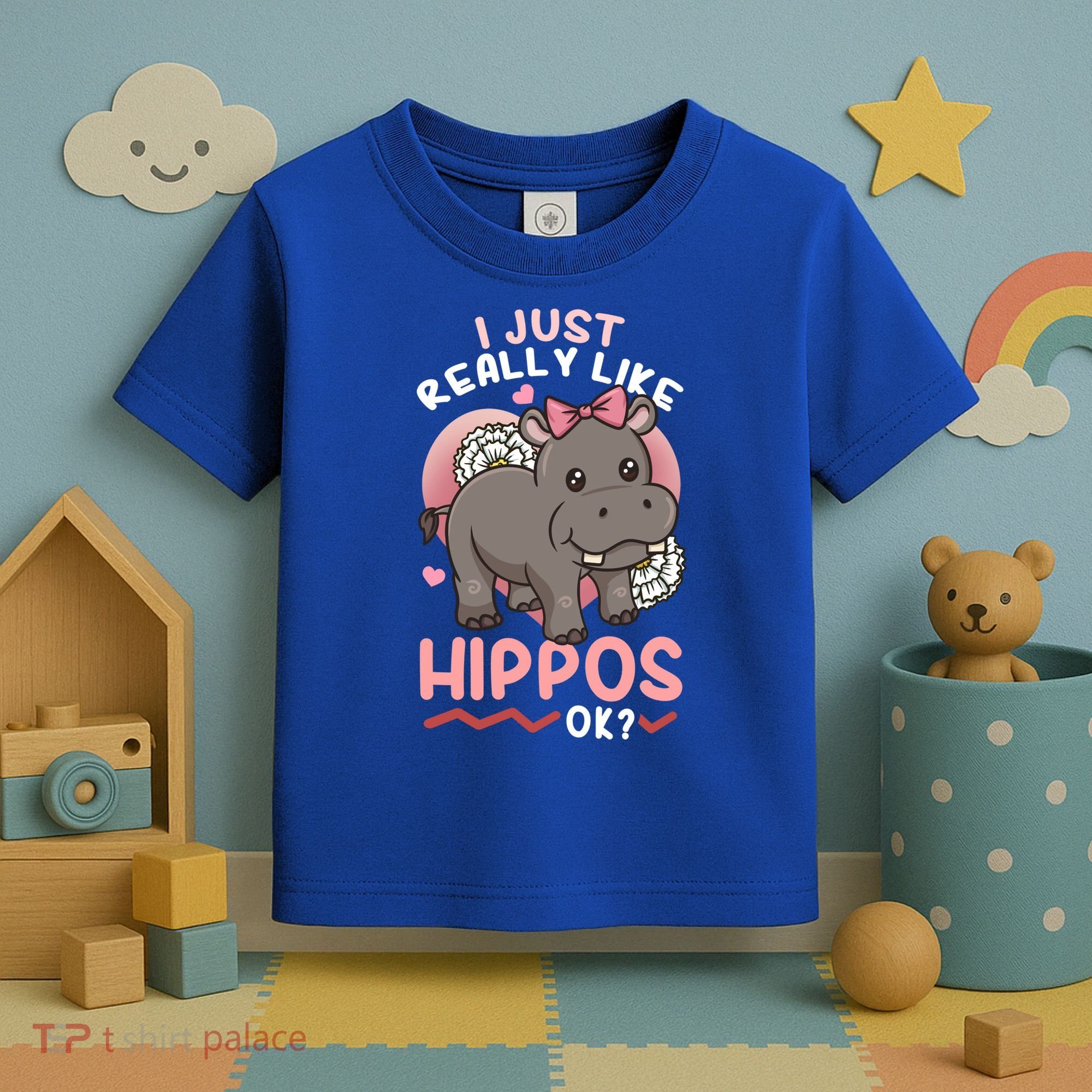 Hippo Hippopotamus Cool Gift Toddler T-Shirt
