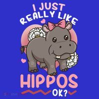 Hippo Hippopotamus Cool Gift Visor thumb 3