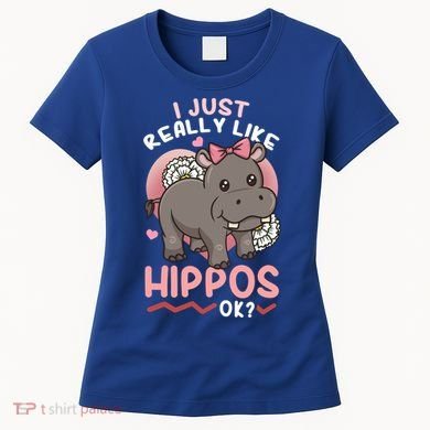 Hippo Hippopotamus Cool Gift Women's T-Shirt
