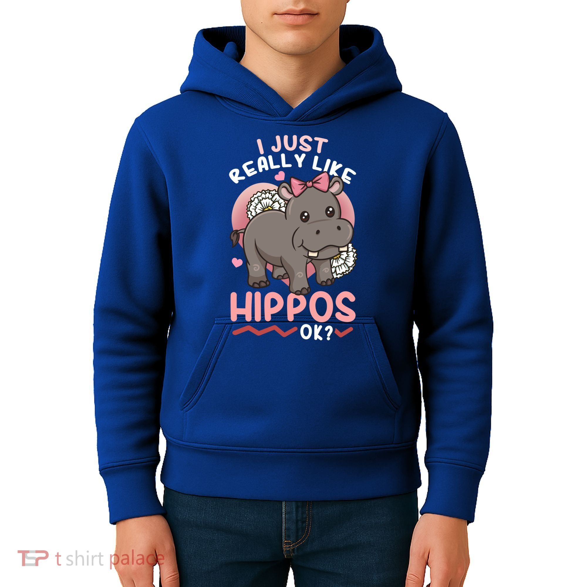 Hippo Hippopotamus Cool Gift Kids Hoodie