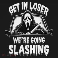 Horror Halloween Character Get In Loser WeRe Going Slashing Long Sleeve Shirt thumb 2