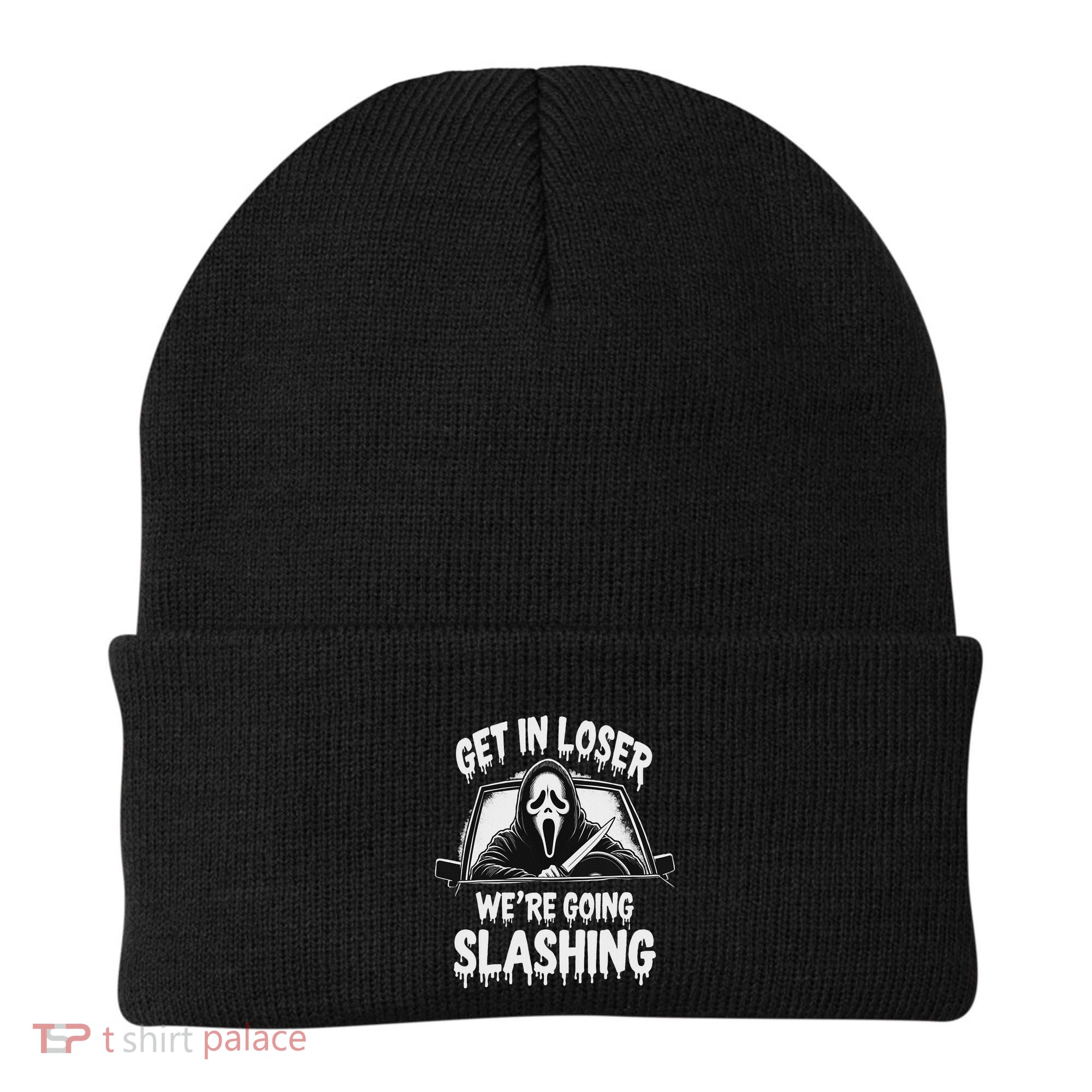 Horror Halloween Character Get In Loser WeRe Going Slashing Beanie