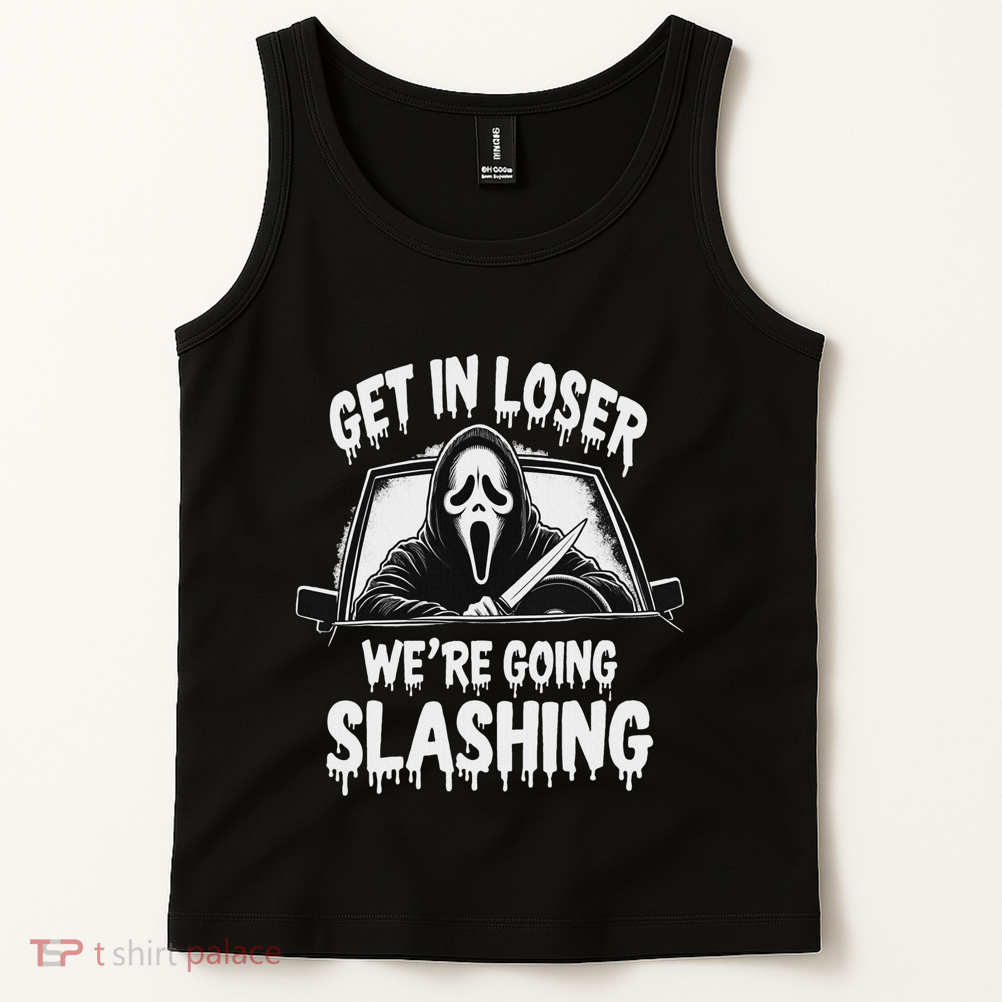 Horror Halloween Character Get In Loser WeRe Going Slashing Tank Top