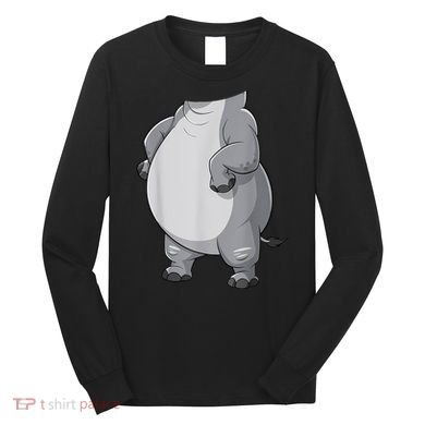 Hippo Hippopotamus Costume Long Sleeve Shirt