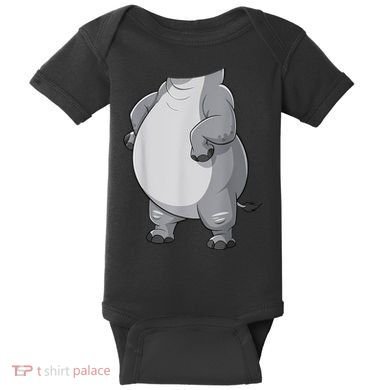 Hippo Hippopotamus Costume Baby Bodysuit
