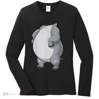 Hippo Hippopotamus Costume Women's Long Sleeve Shirt thumb 0