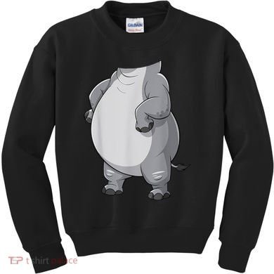 Hippo Hippopotamus Costume Kids Sweatshirt