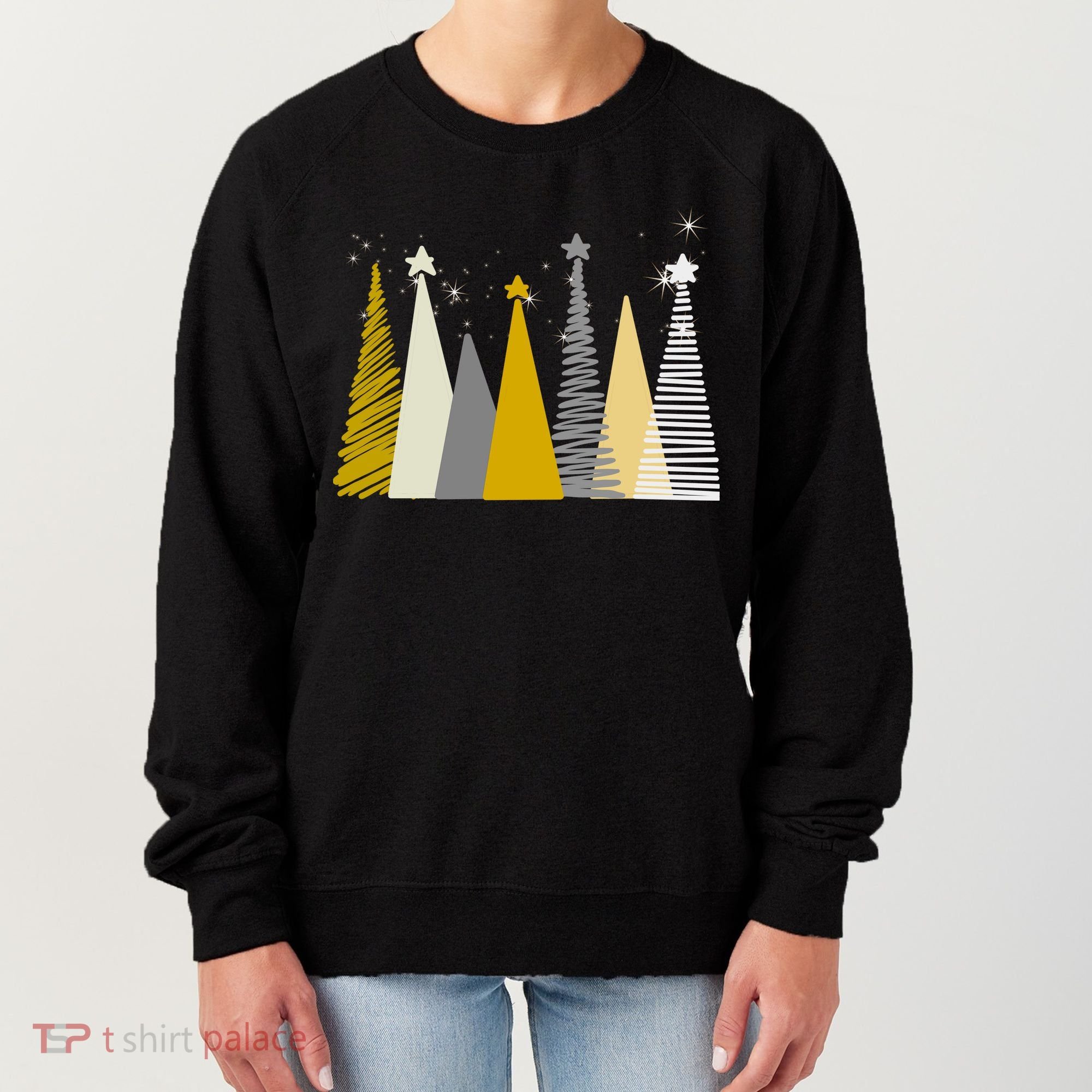 Happy Holidays Christmas Tree Festive Women's Sweatshirt