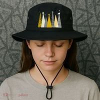 Happy Holidays Christmas Tree Festive Bucket Hat thumb 3