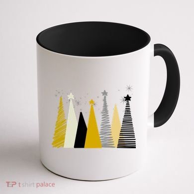 Happy Holidays Christmas Tree Festive Coffee Mug back