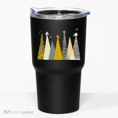 Happy Holidays Christmas Tree Festive Tumbler