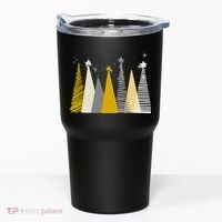 Happy Holidays Christmas Tree Festive Tumbler thumb 0