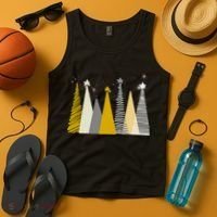 Happy Holidays Christmas Tree Festive Tank Top thumb 4