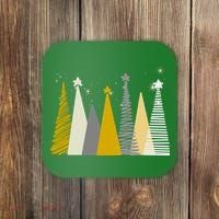 Happy Holidays Christmas Tree Festive Coaster thumb 0